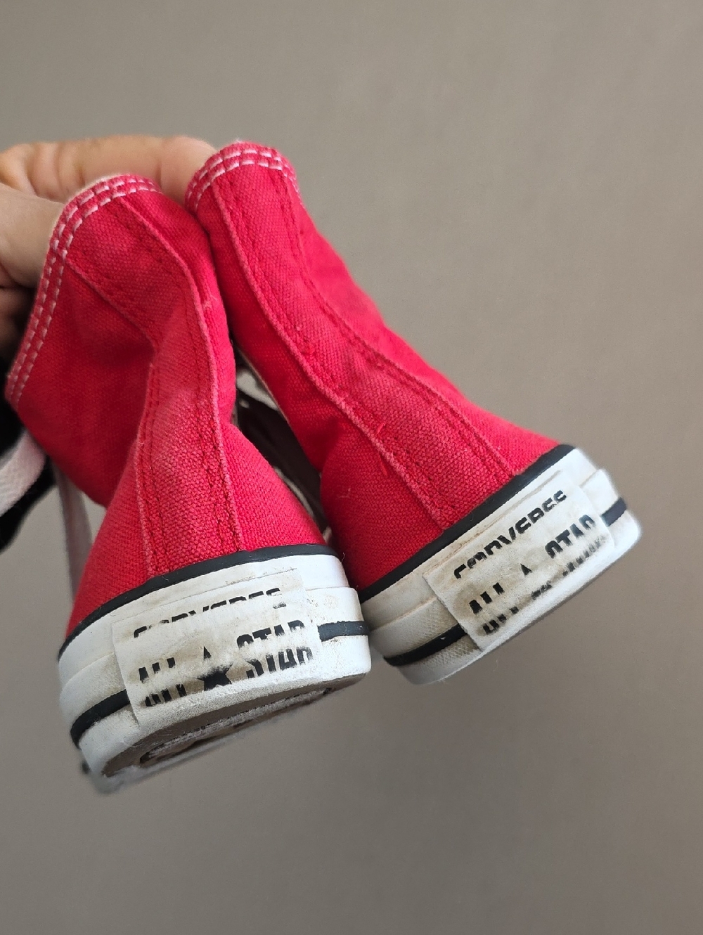 Converse All Star Red High Top Sneakers Womens Size 7 Mens Size 5 - Picture 4 of 14